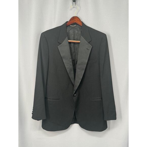Christian Dior Other - Christian Dior Le Connaisseur Tuxedo Jacket Mens 42R Black Satin Lapel Made USA